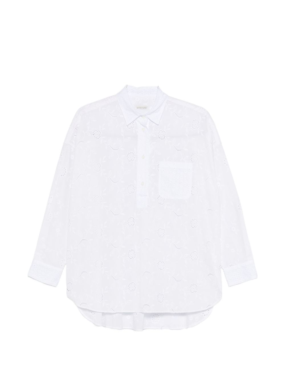 Laced cotton shirt