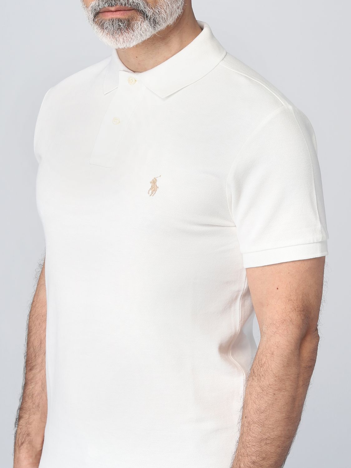 Polo Shirt Men color White