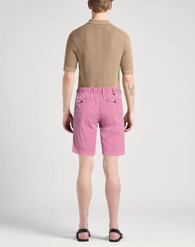 Man Shorts & Bermuda Shorts Pink Size 32 Cotton, Elastane