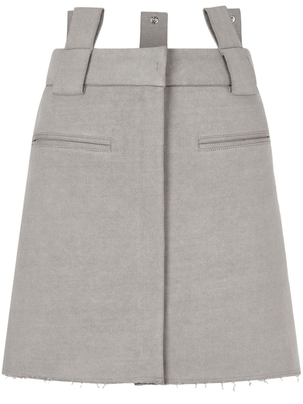 Jersey pigment mini skirt - Grey