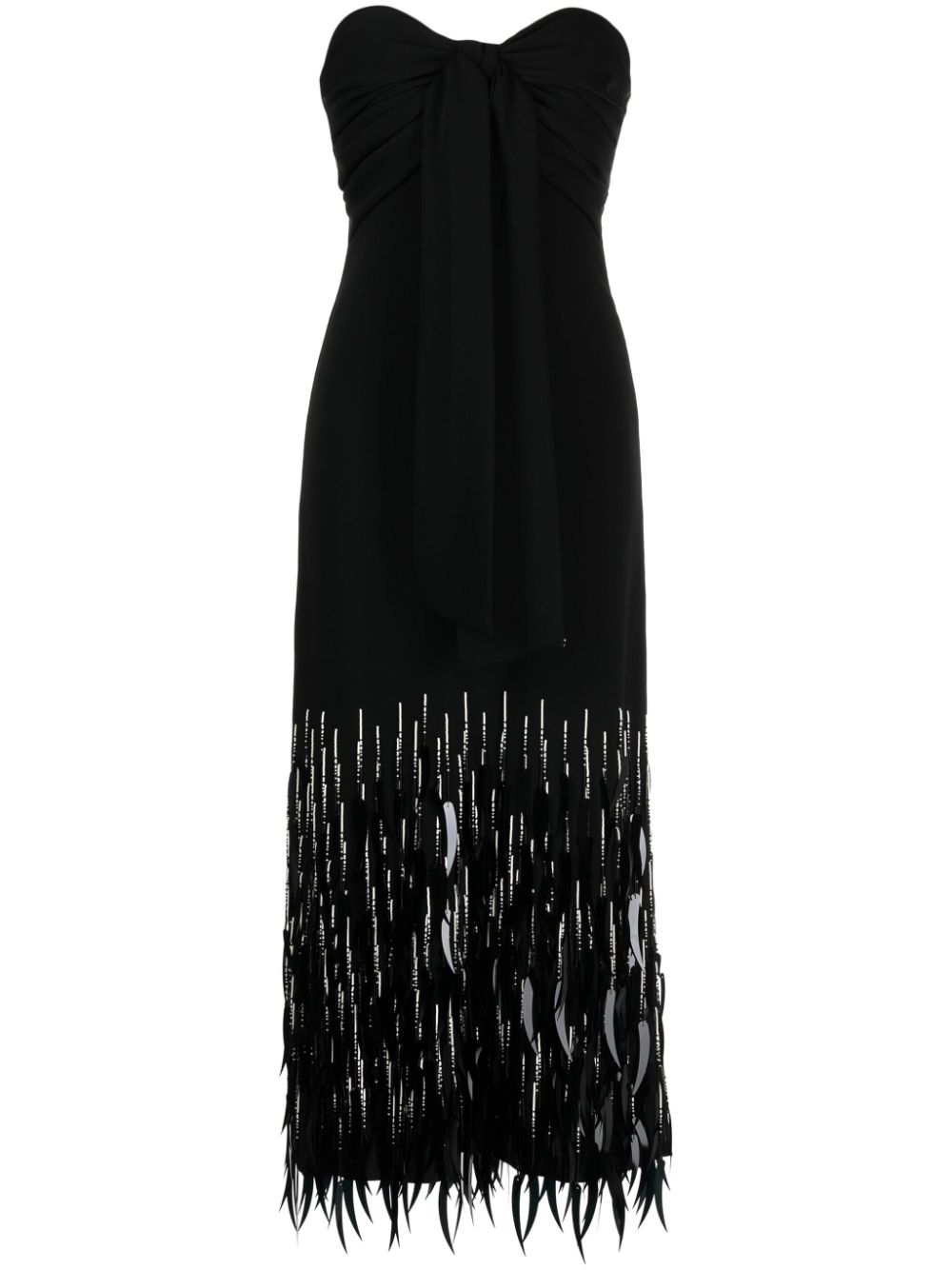 Fiesta Costera midi dress - Black