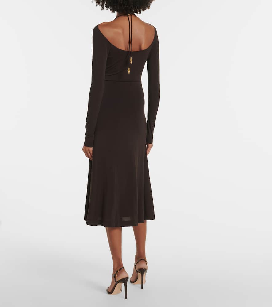 Off-shoulder midi dress