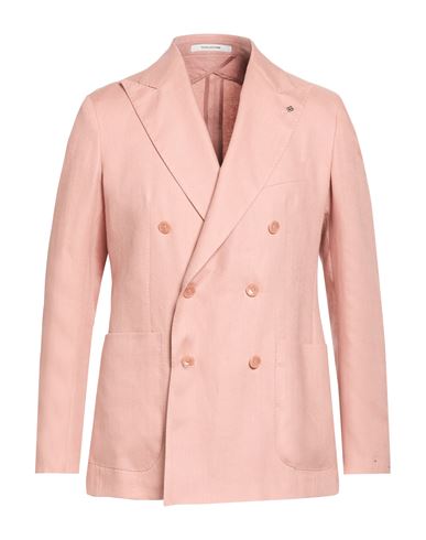 Man Blazer Pink Size 34 Linen