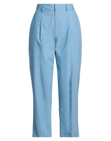 Woman Pants Light blue Size 8 Cotton, Polyamide, Elastane