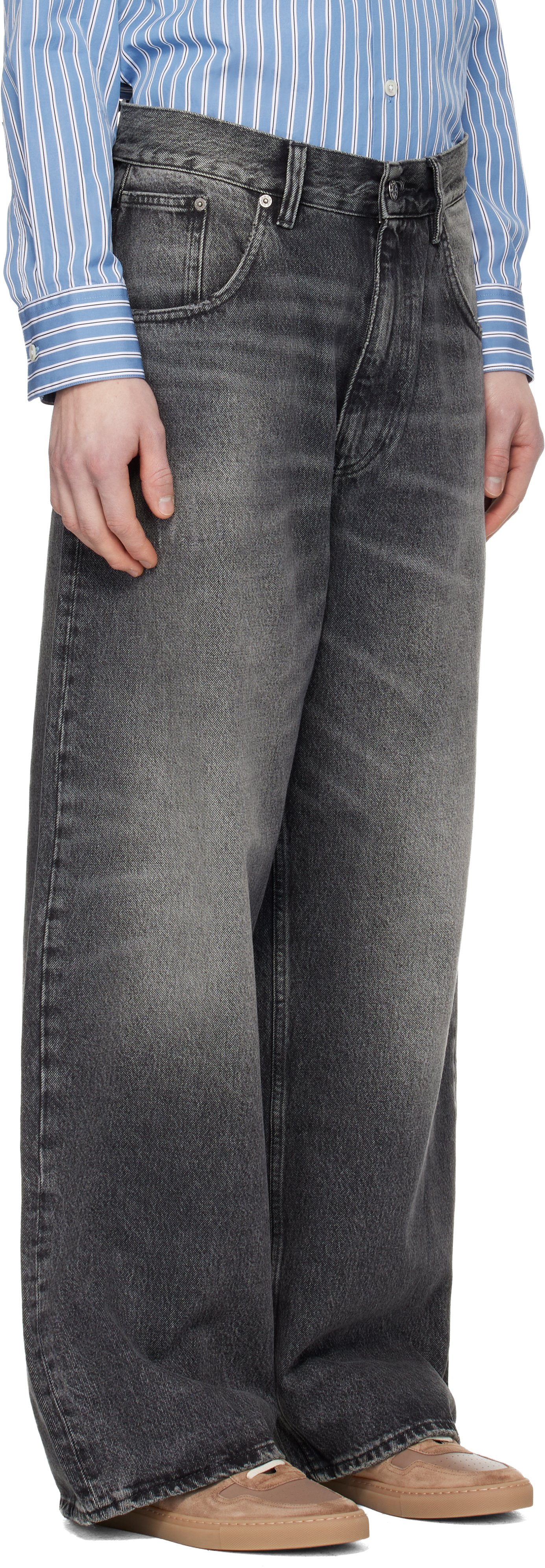 Black Super Wide Jeans