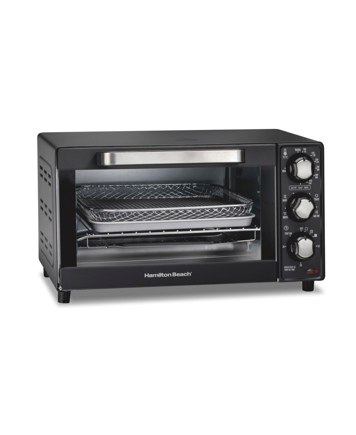 4 Slice Sure Crisp Air Fryer Toaster Oven - Black
