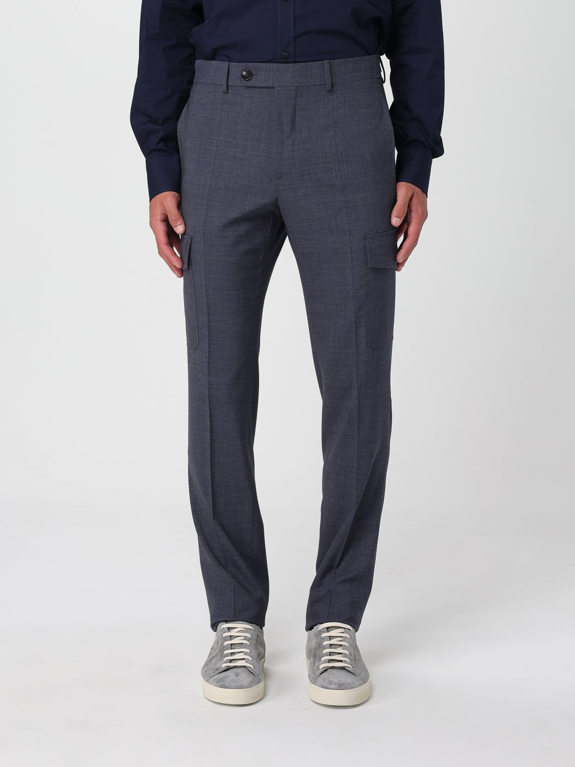 Tapered cargo trousers - Grey