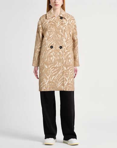 Woman Coat Ivory Size 10 Cotton, Virgin Wool, Polyester, Alpaca wool, Polyamide