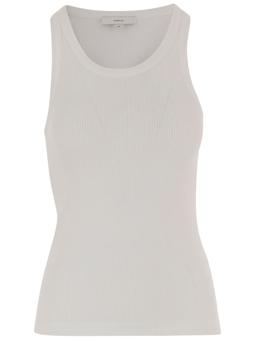 Stretch Cotton Blend Tank Top