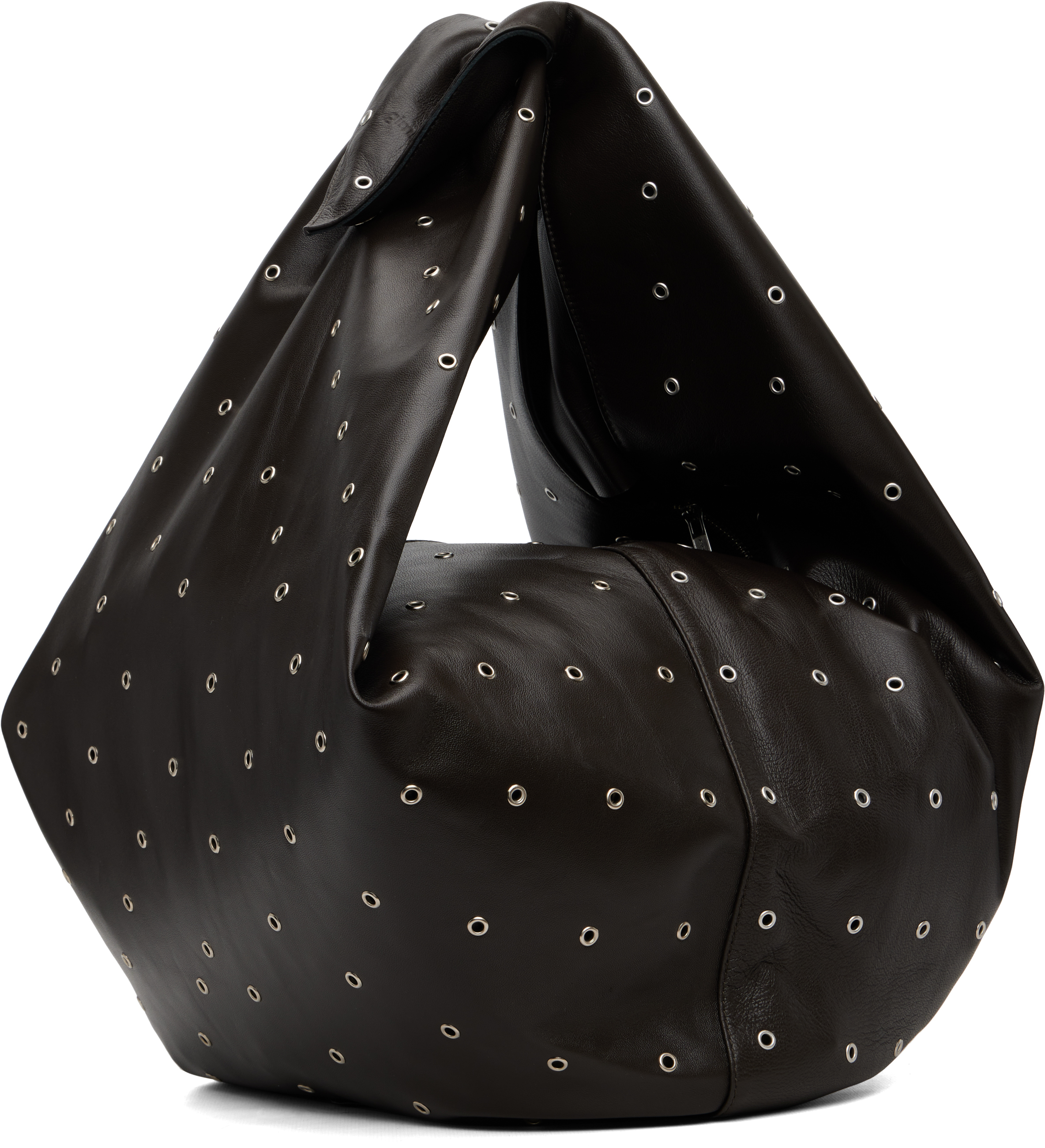 Brown Luna Eyelets Bag