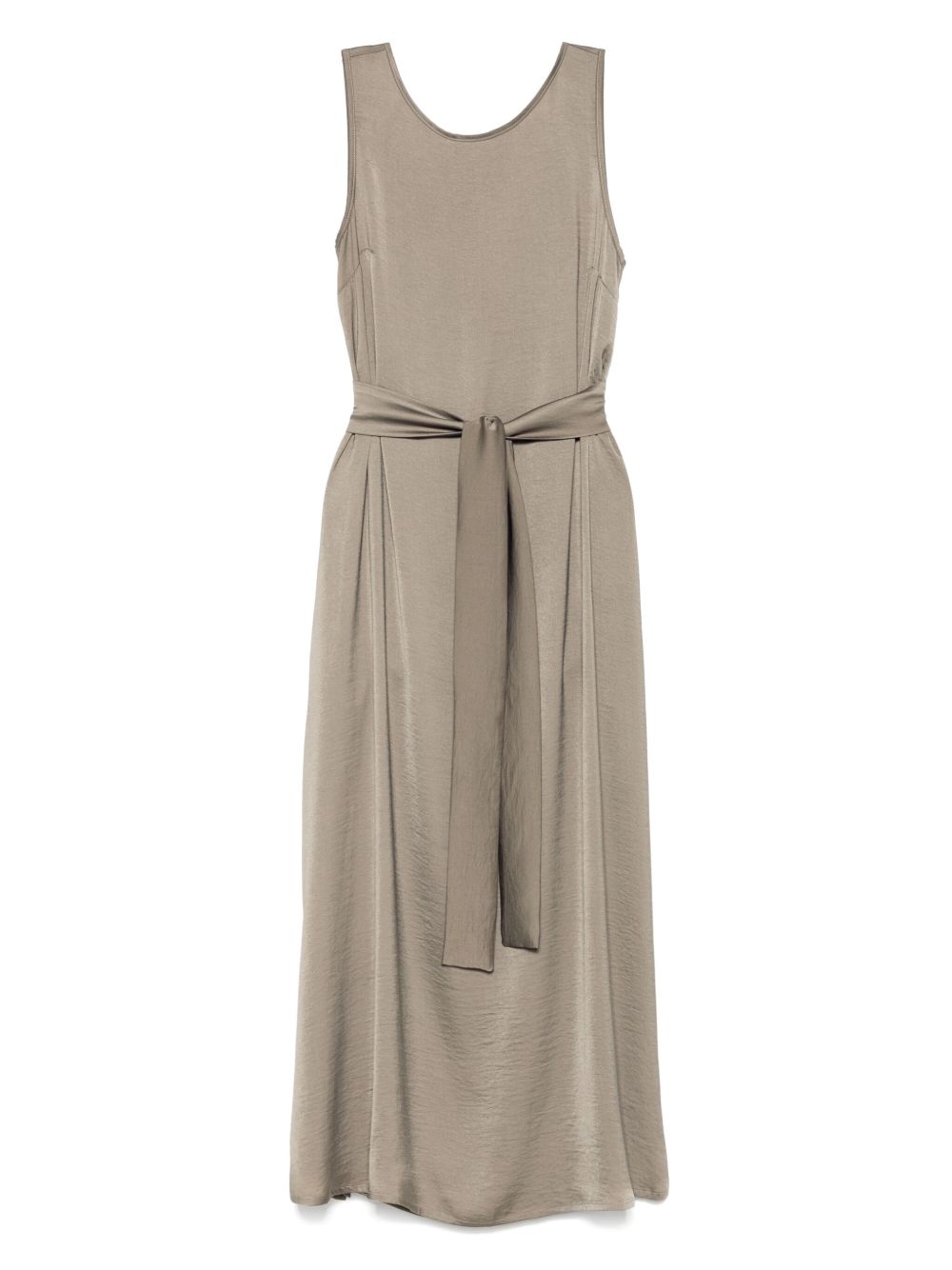 Satin midi dress - Grey
