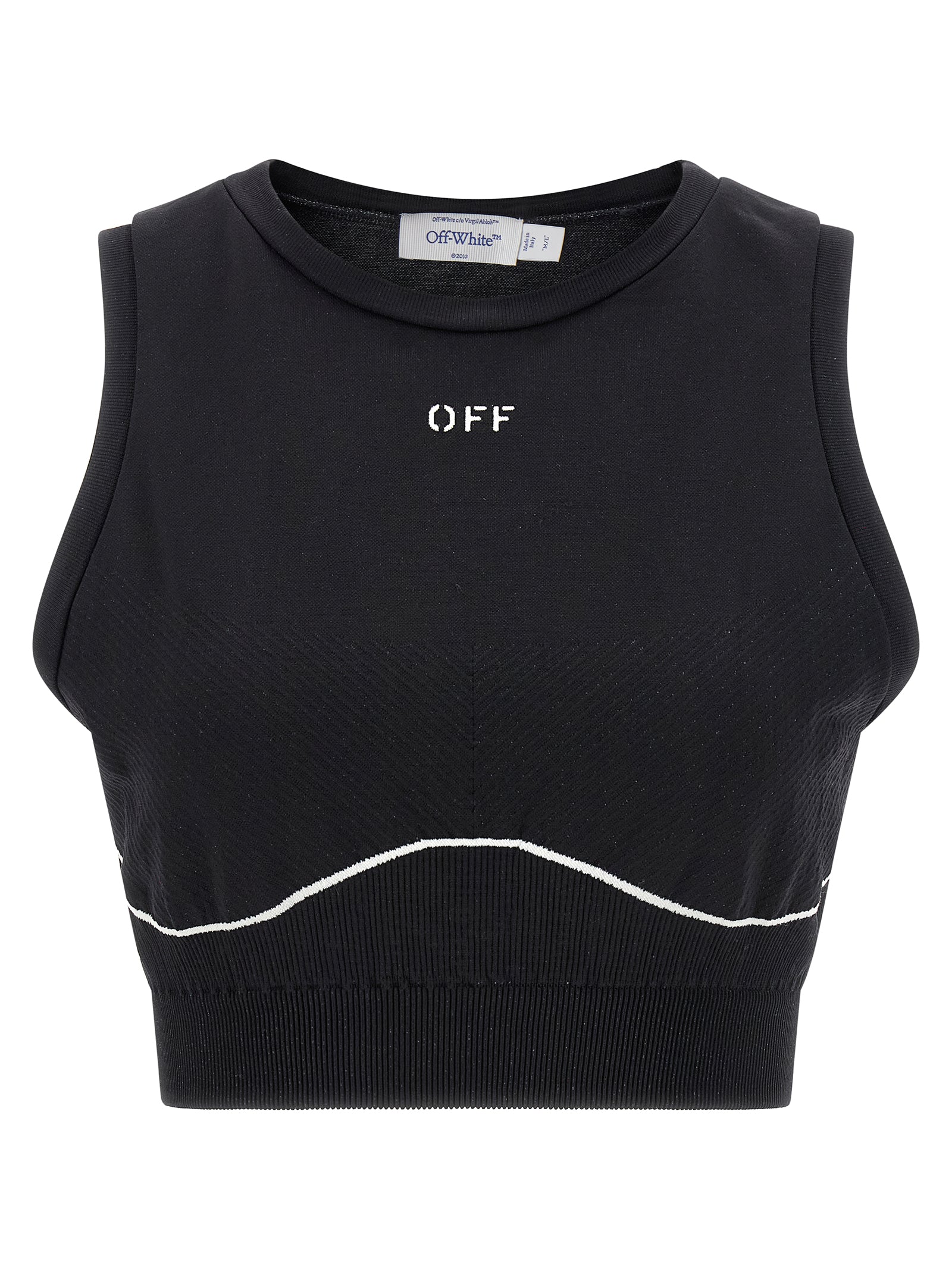 Logo-Embroidered Tank Top — Black