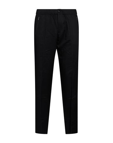 Man Pants Black Size 28 Viscose, Linen, Silk