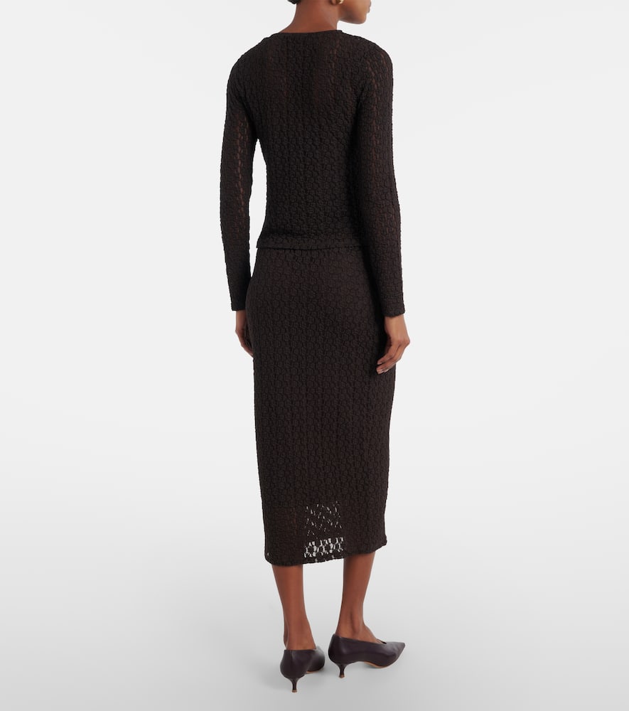 Mia lace midi skirt