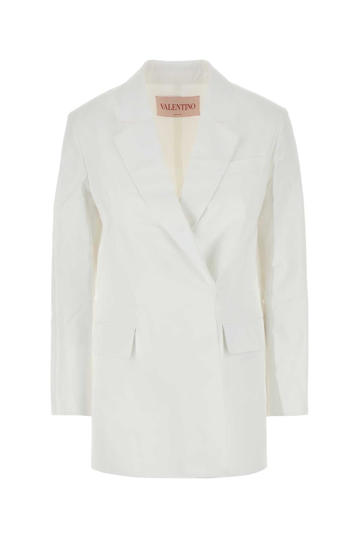 Cotton Blazer — White