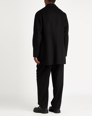 Paltò Man Coat Black Size 44 Wool, Nylon