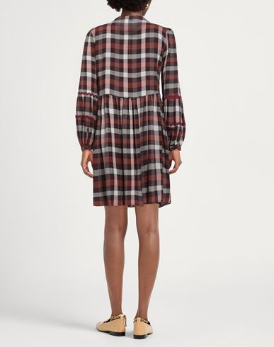 Woman Mini dress Burgundy Size S Viscose