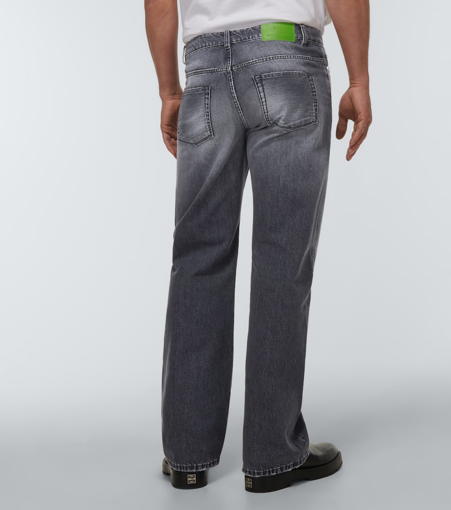 Due Diligence Wide-leg distressed jeans