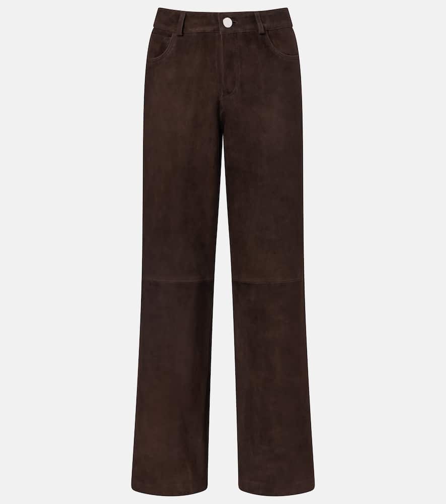 Milo suede wide-leg pants