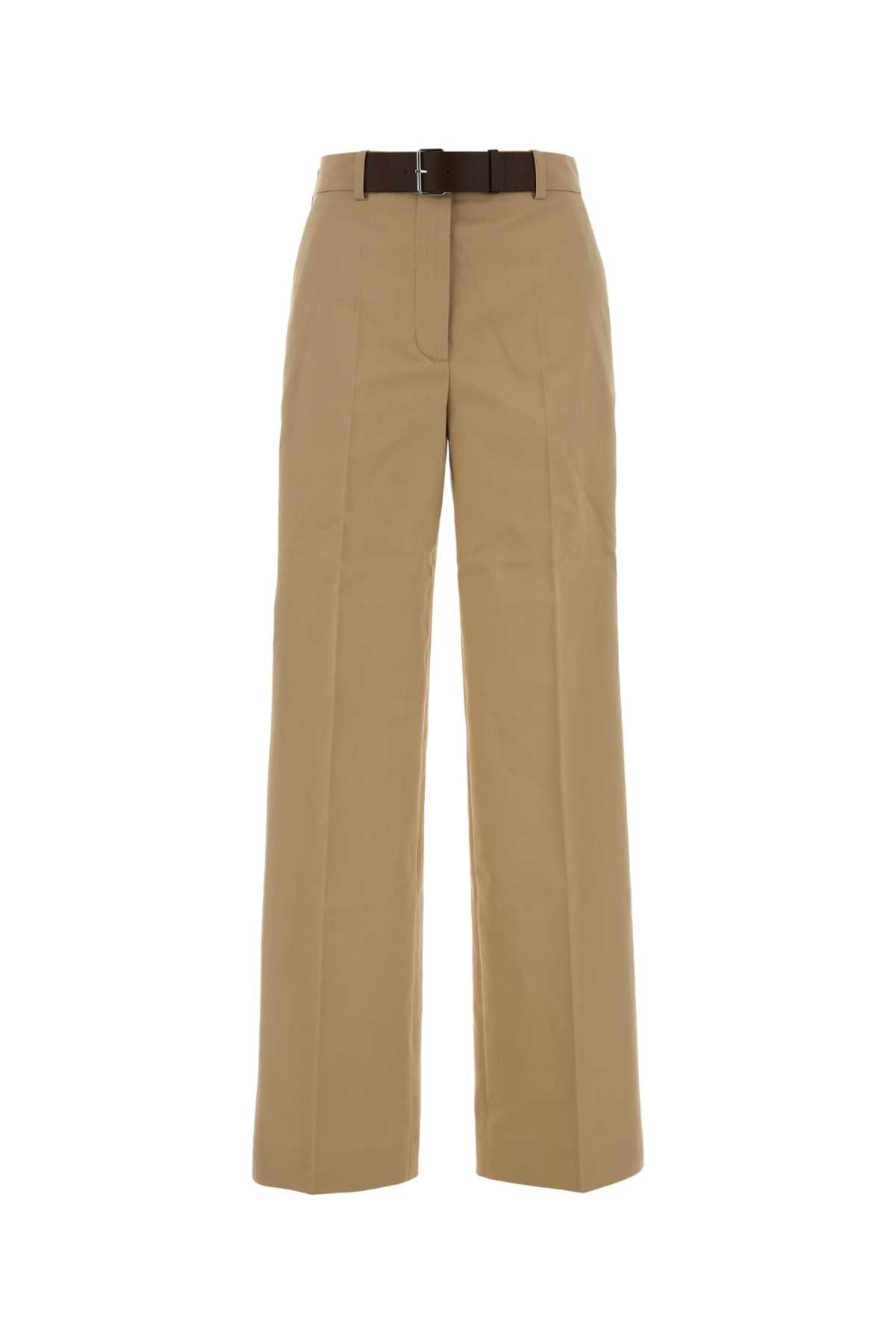 Cotton Trousers — Beige