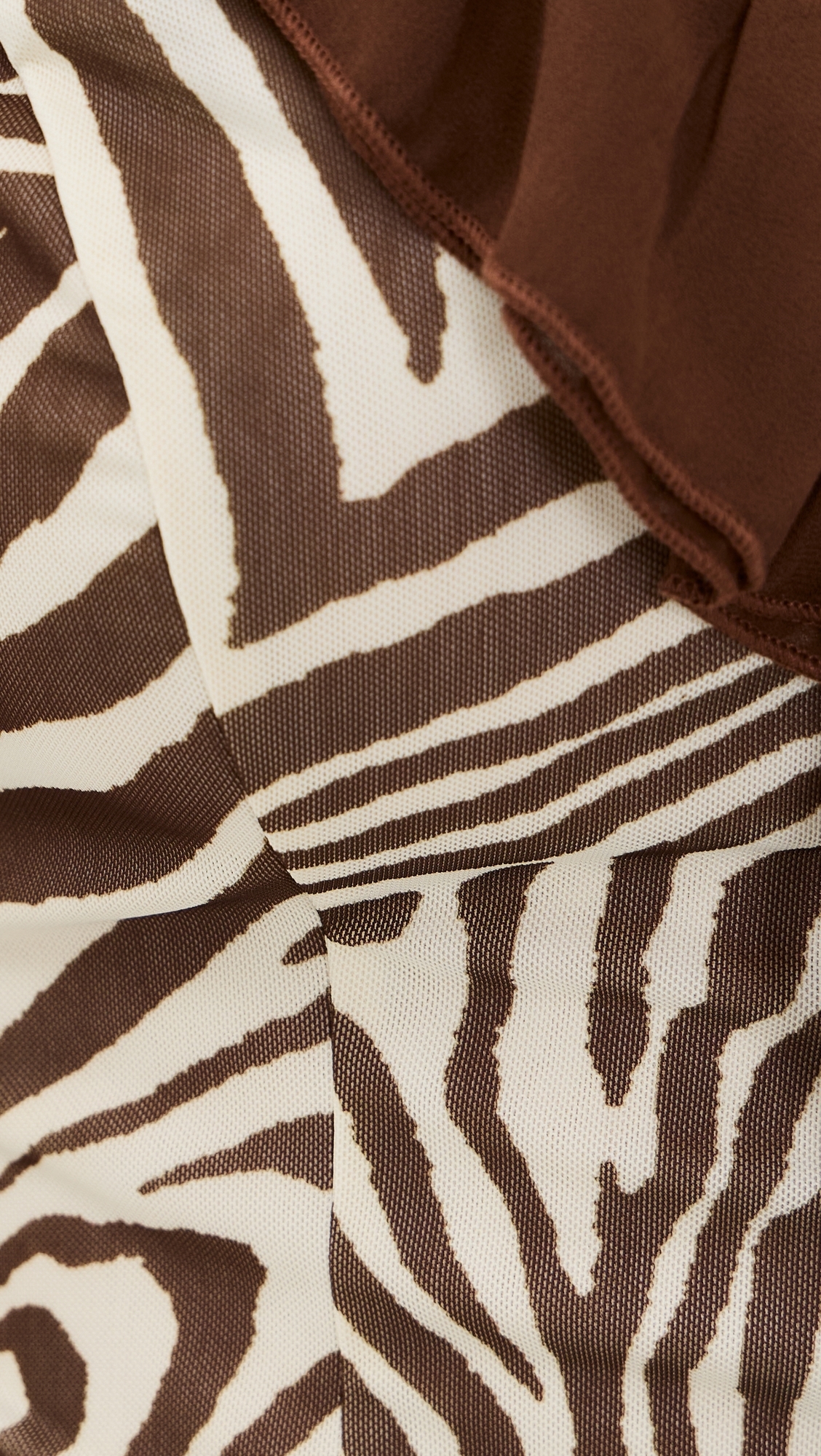 Zebra Blouse Cream/Brown