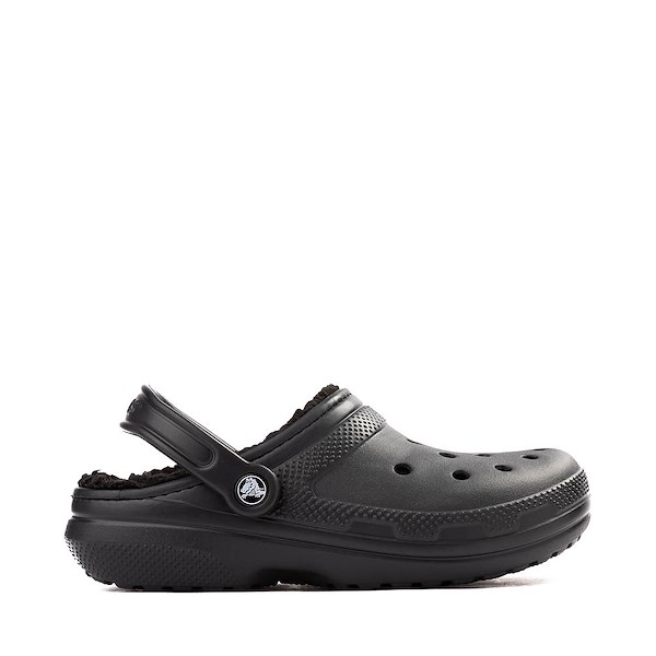 Crocs Classic Fuzz-Lined Clog - Black