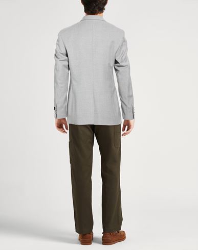 Man Blazer Light grey Size 40 Virgin Wool, Elastane