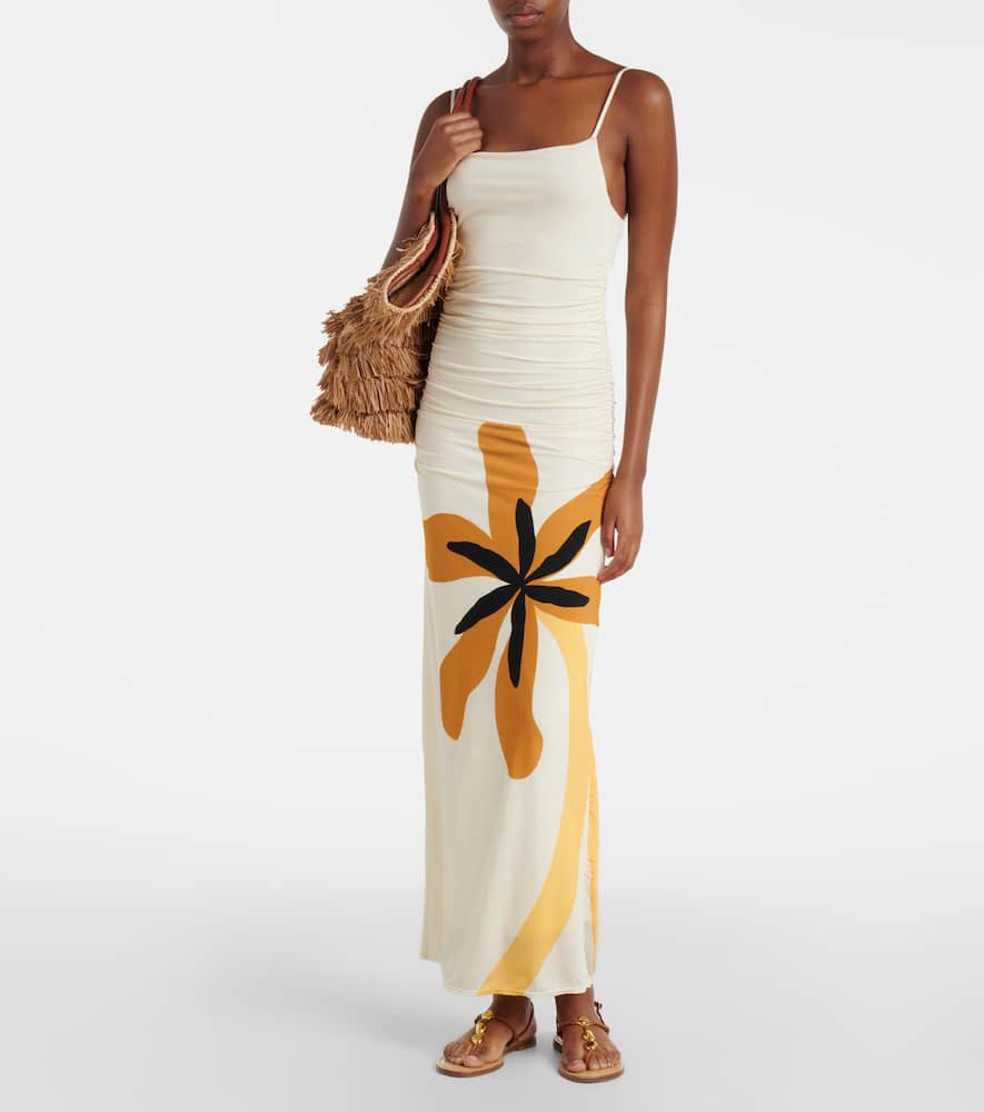 Kim floral jersey maxi dress