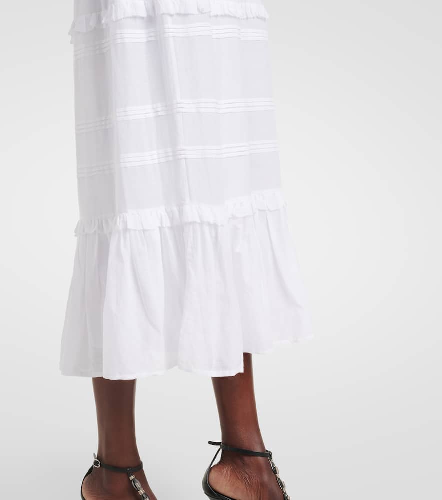 Diya cotton-blend maxi skirt