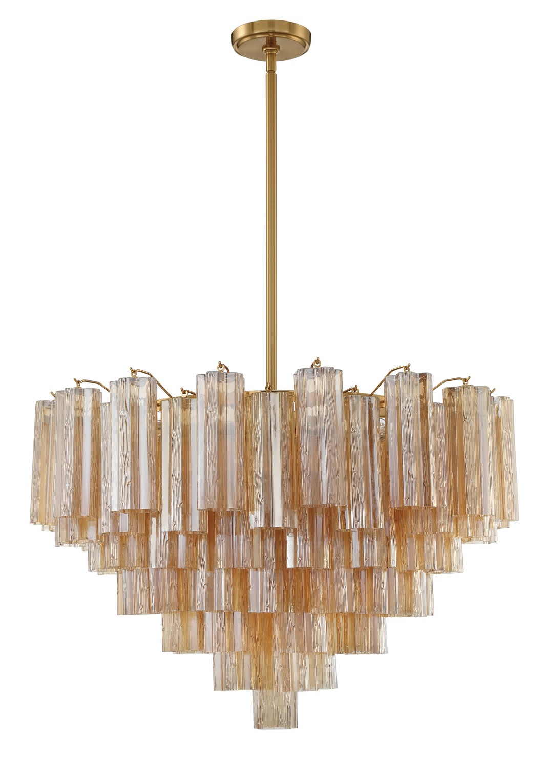 Aged Brass 16 Light Chandelier from the Addis Collection