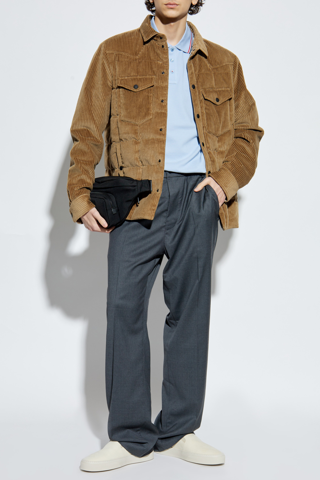 Wool Trousers, Men's, Grey