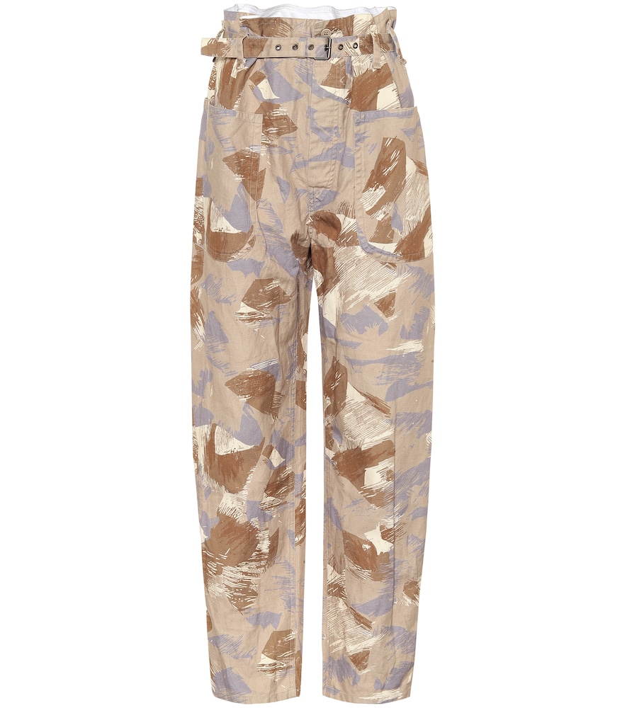 Isabel Marant Iona high-rise cotton-blend pants
