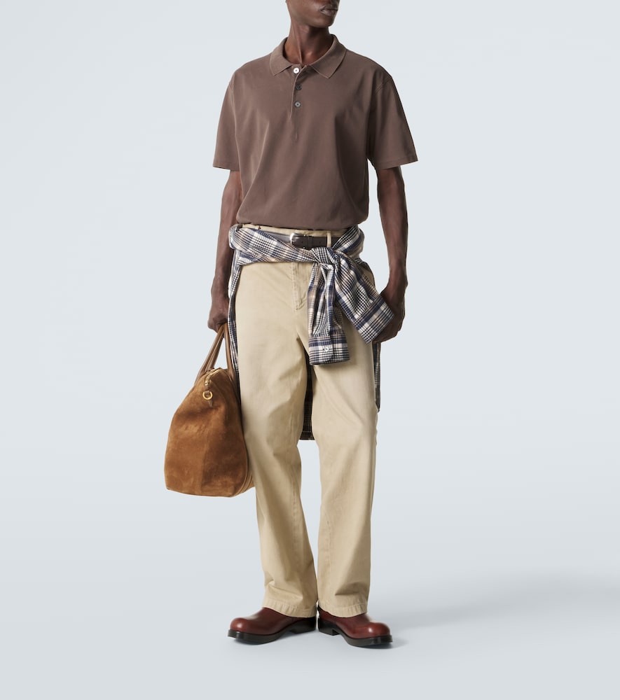 Cotton piqué polo shirt
