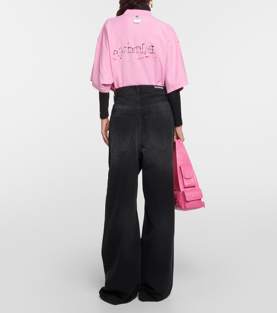 High-rise wide-leg jeans