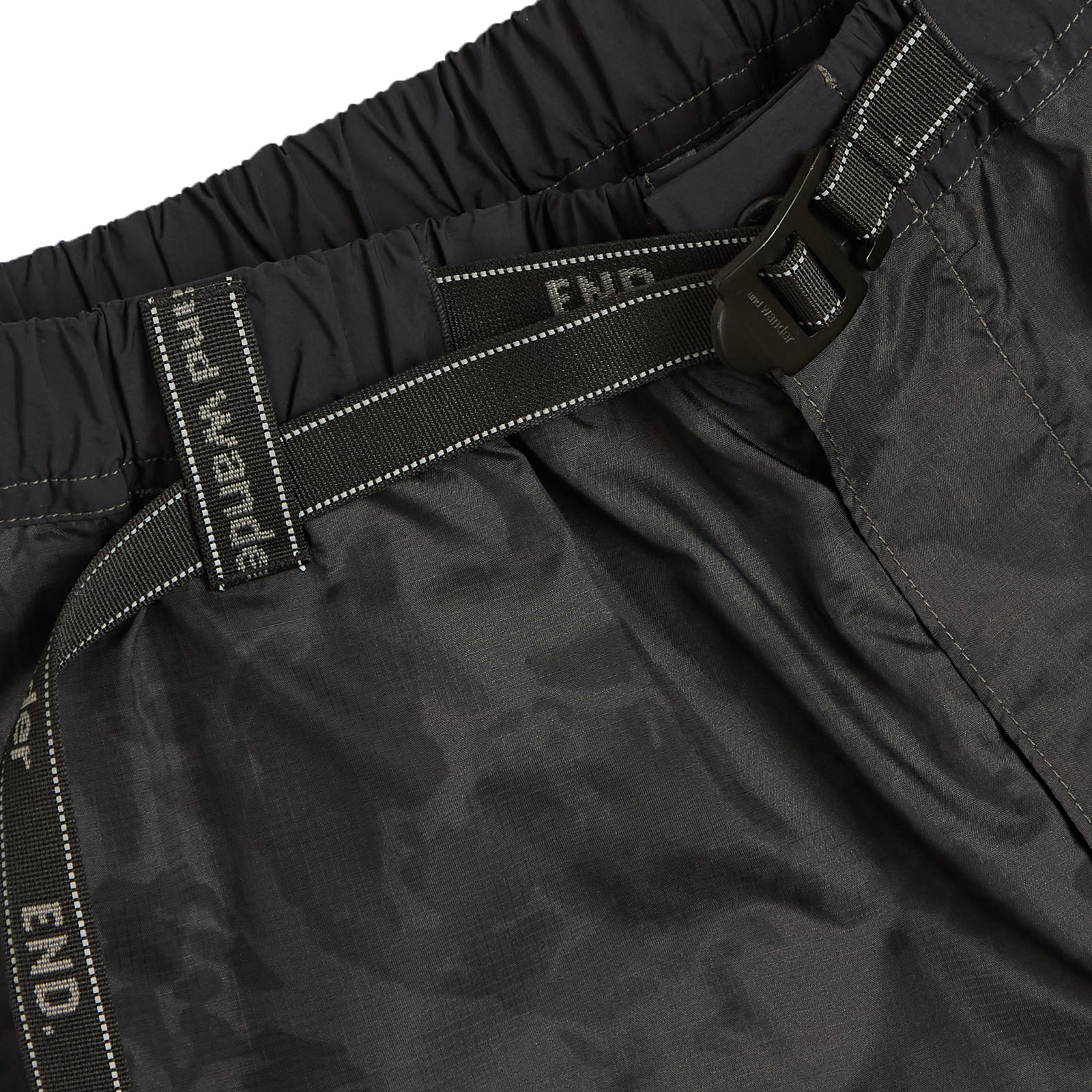END. x Nylon Print Short Pant Charcoal