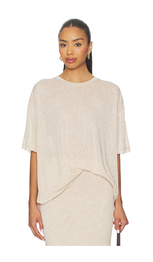 SNDYS Tilde T-shirt in Beige. XXL. Also in L, M, S