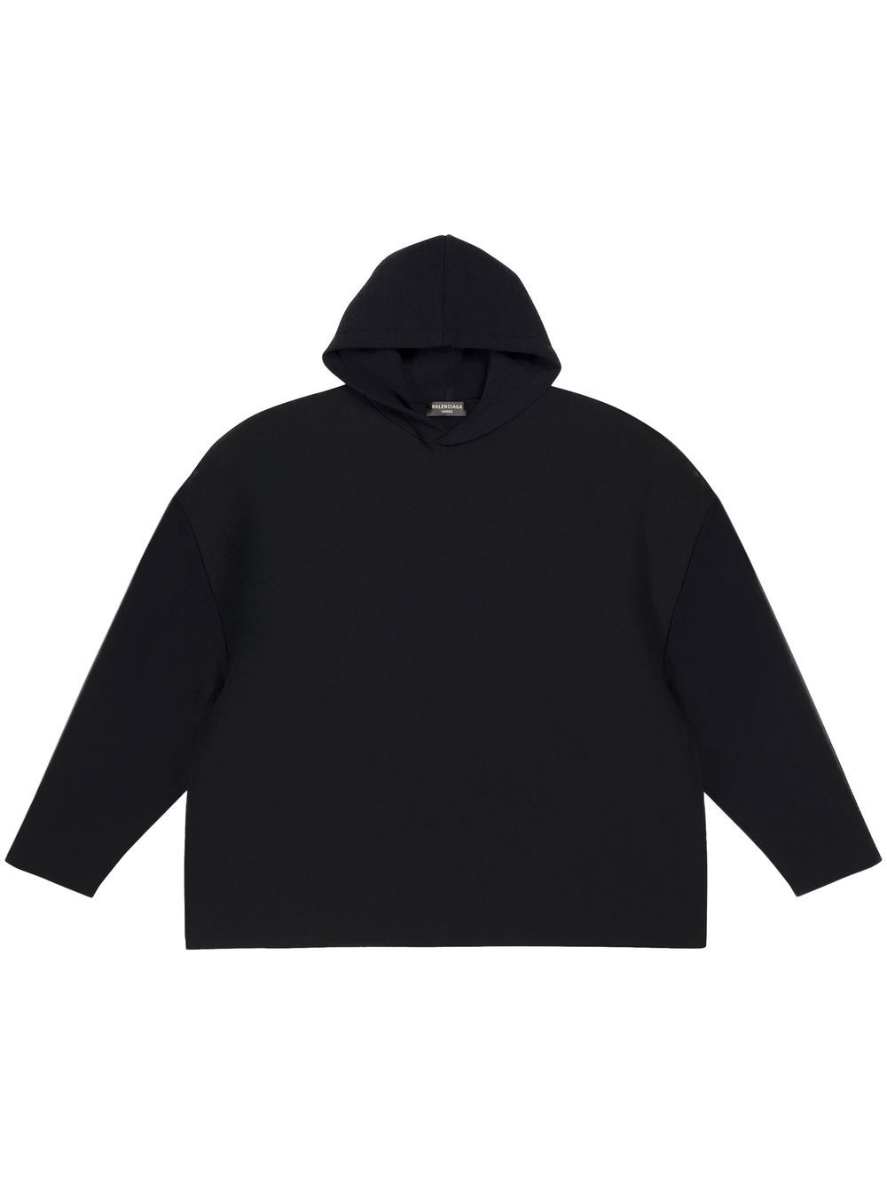 Drop-shoulder hoodie - Black