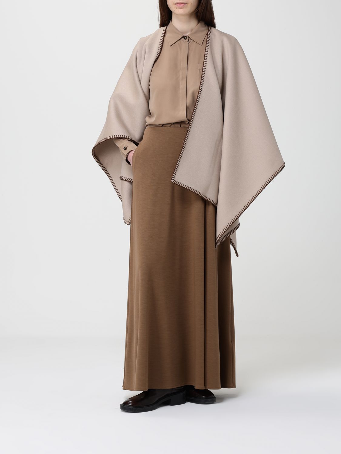 Skirt Woman color Leather