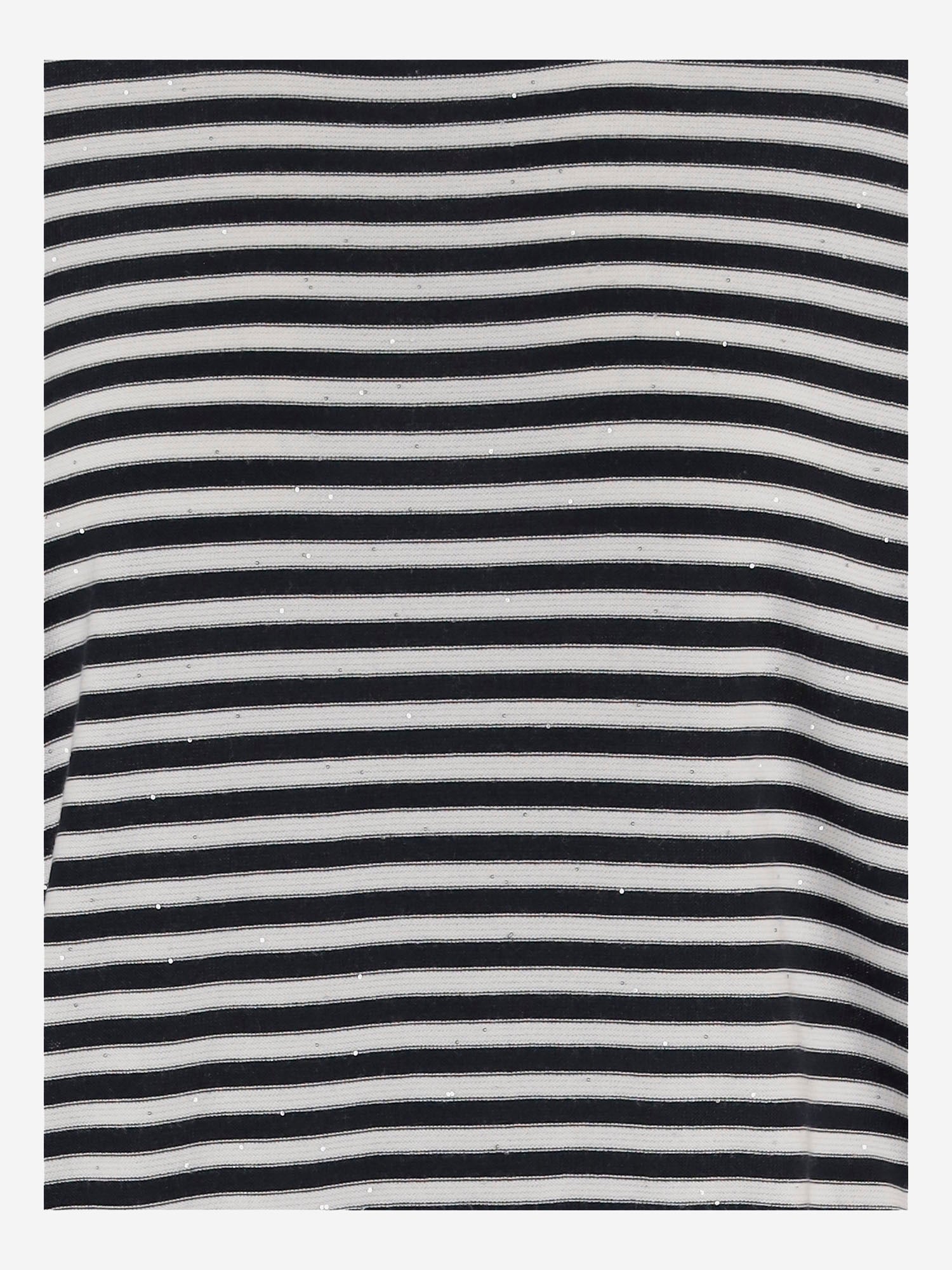 Pull en coton rayé Bruno Manetti