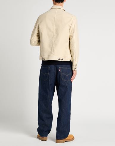 Man Jacket Beige Size 40 Cotton