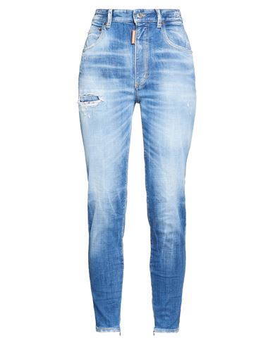 Woman Jeans Blue Size 2 Cotton, Elastane