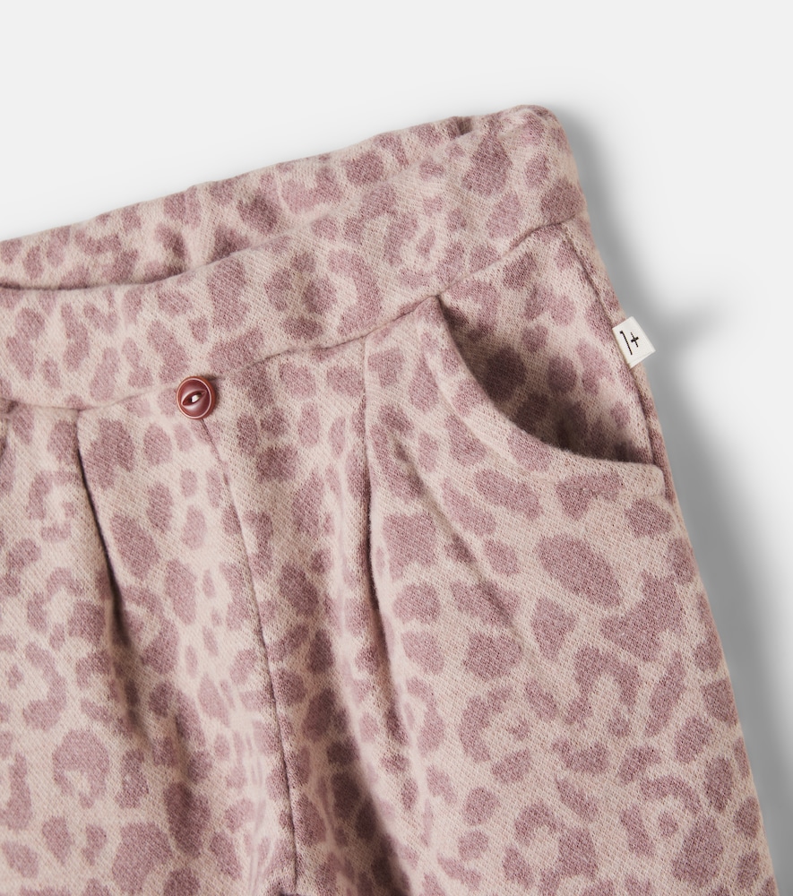 Baby Roma leopard-print cotton-blend pants