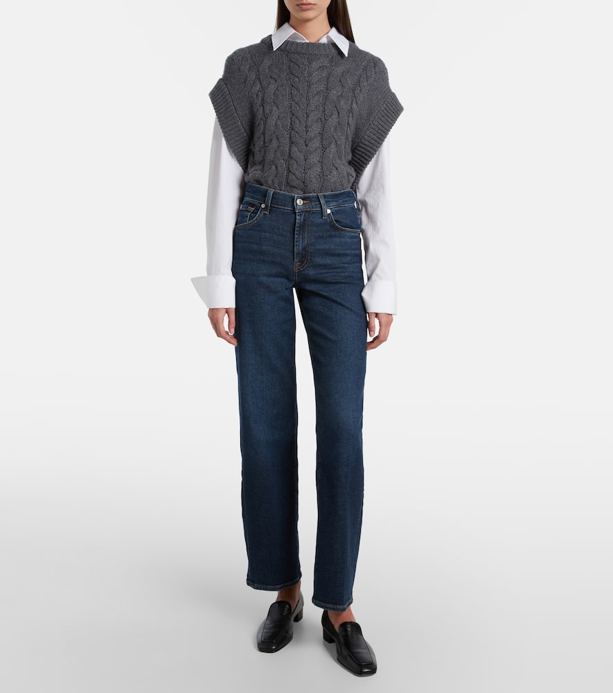 Stovepipe Straight mid-rise straight jeans