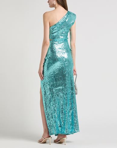 House Of Amen Woman Maxi dress Turquoise Size 4 Polyester