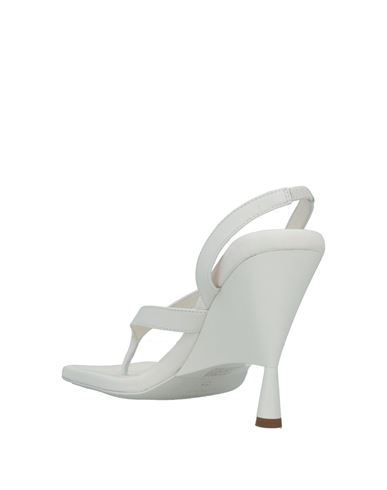 Woman Thong sandal White Size 6 Leather