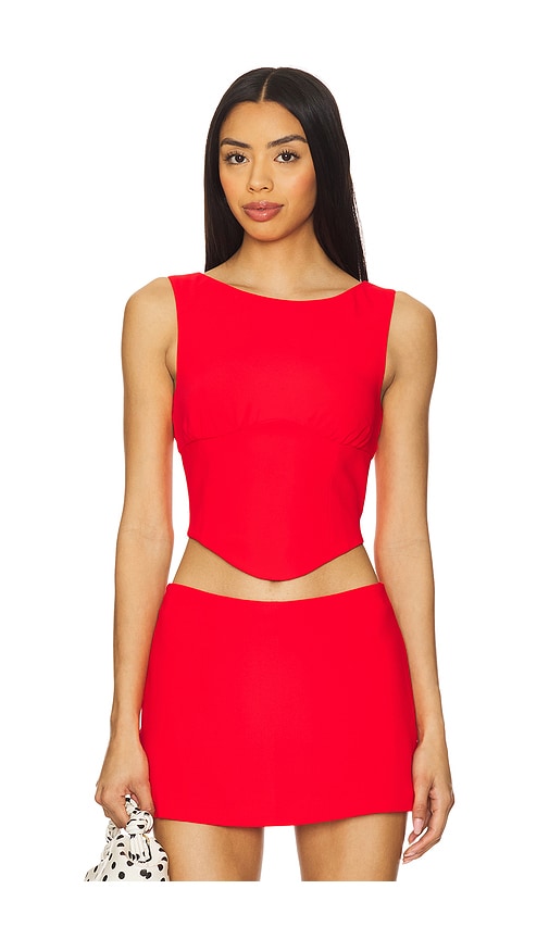 Amanda Uprichard OBERTEIL BELLINI in Red. Größe XS. Also in L, M