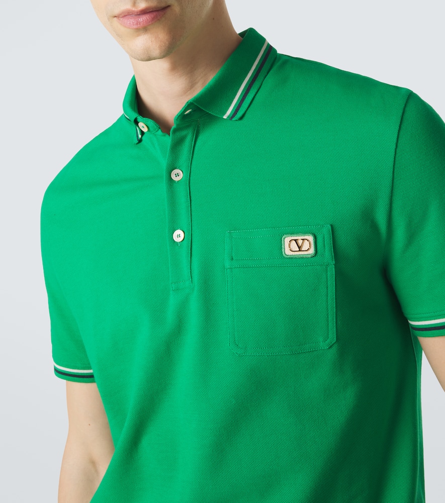 Cotton piqué polo shirt