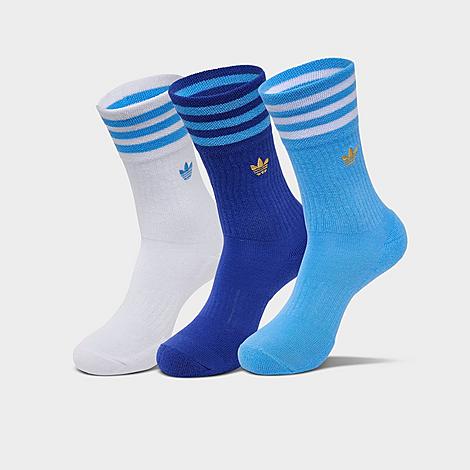 Men's Originals U Argentina Roller Crew Socks (3-Pack) in Blue Burst/White/Blue