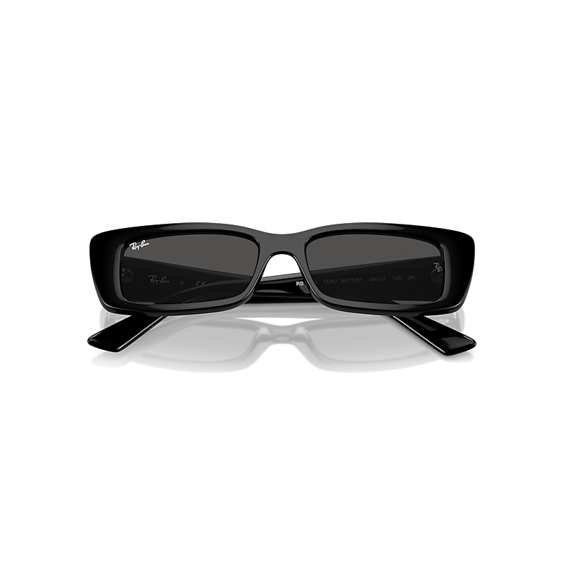 Ray-Ban Teru Bio-based Sunglasses Black Frame Grey Lense