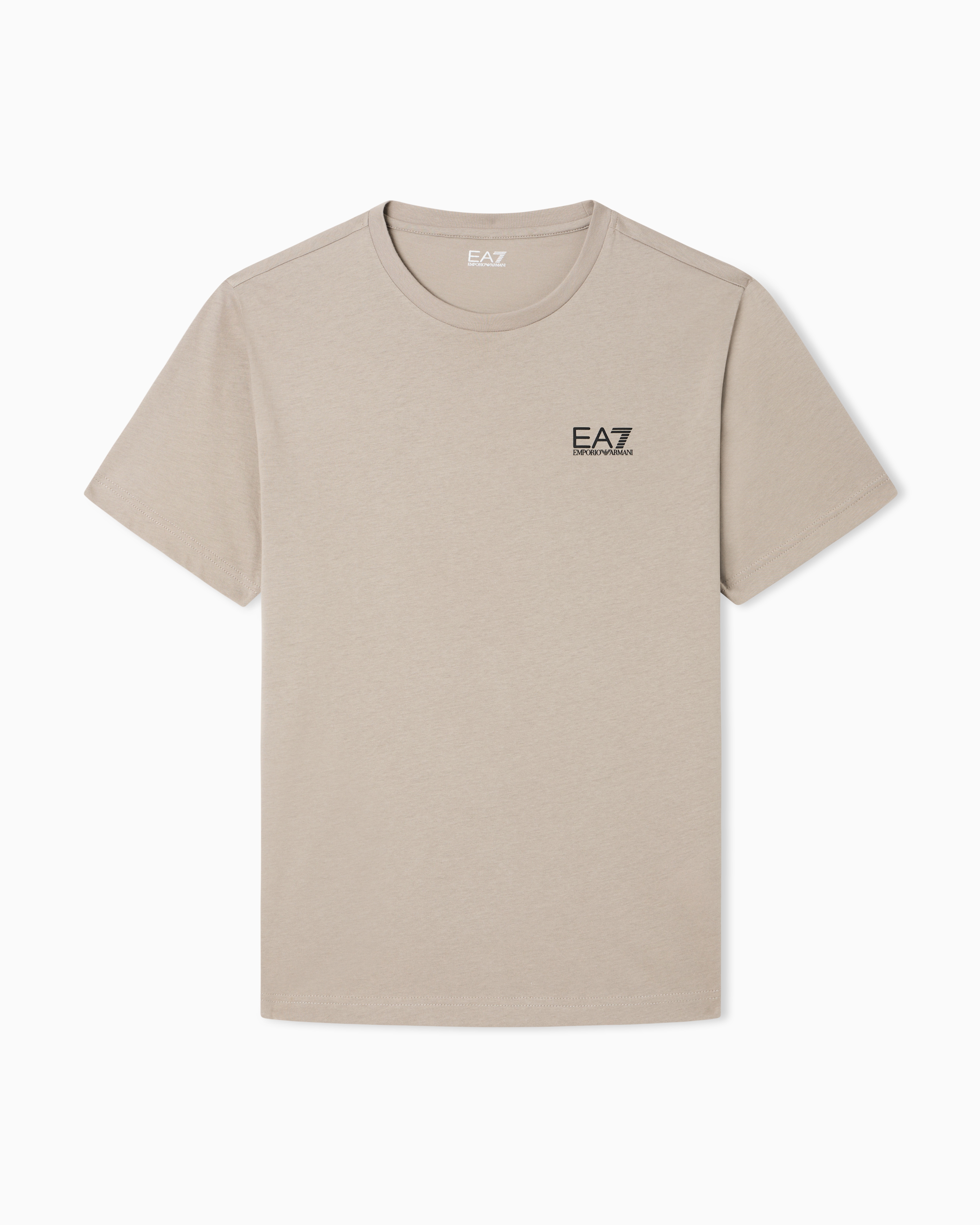Cotton shirt in Pima jersey with crew neck Core Identity
